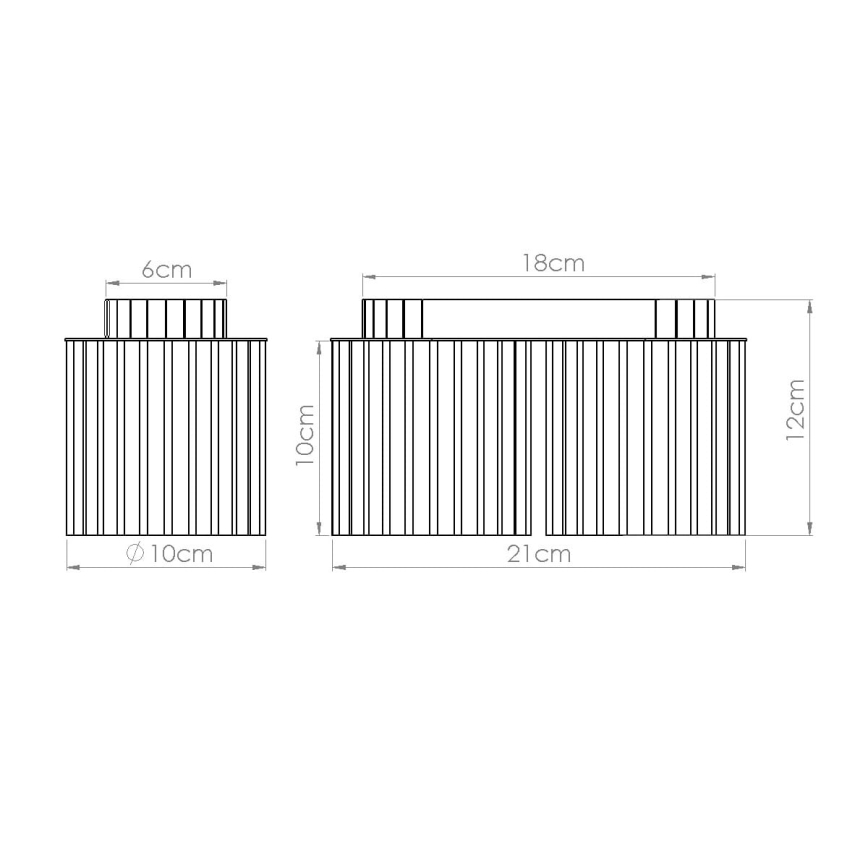 Spotlamp AURA 2xGU10/10W/230V wit