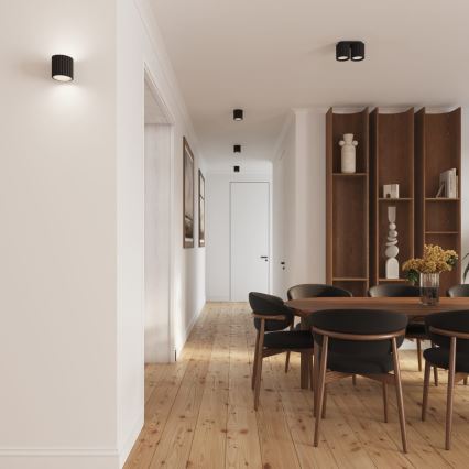 Spotlamp AURA 1xGU10/10W/230V 10 cm zwart