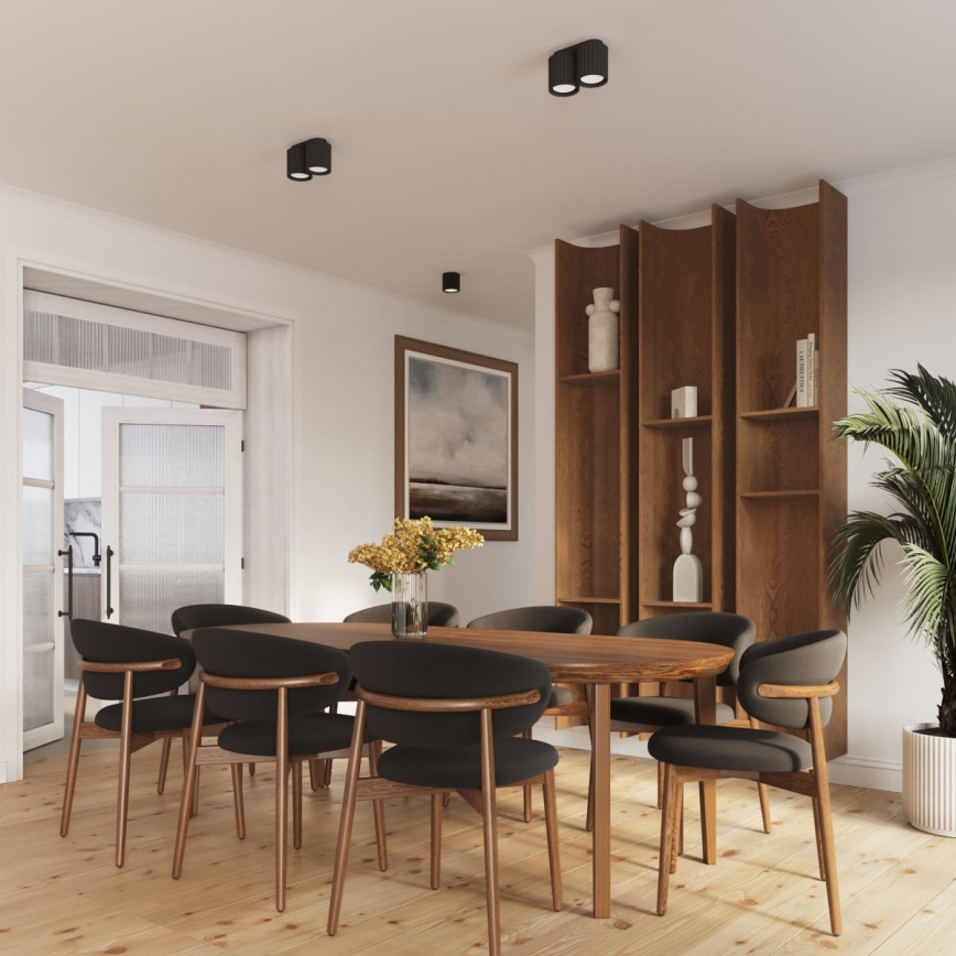 Spotlamp AURA 2xGU10/10W/230V zwart