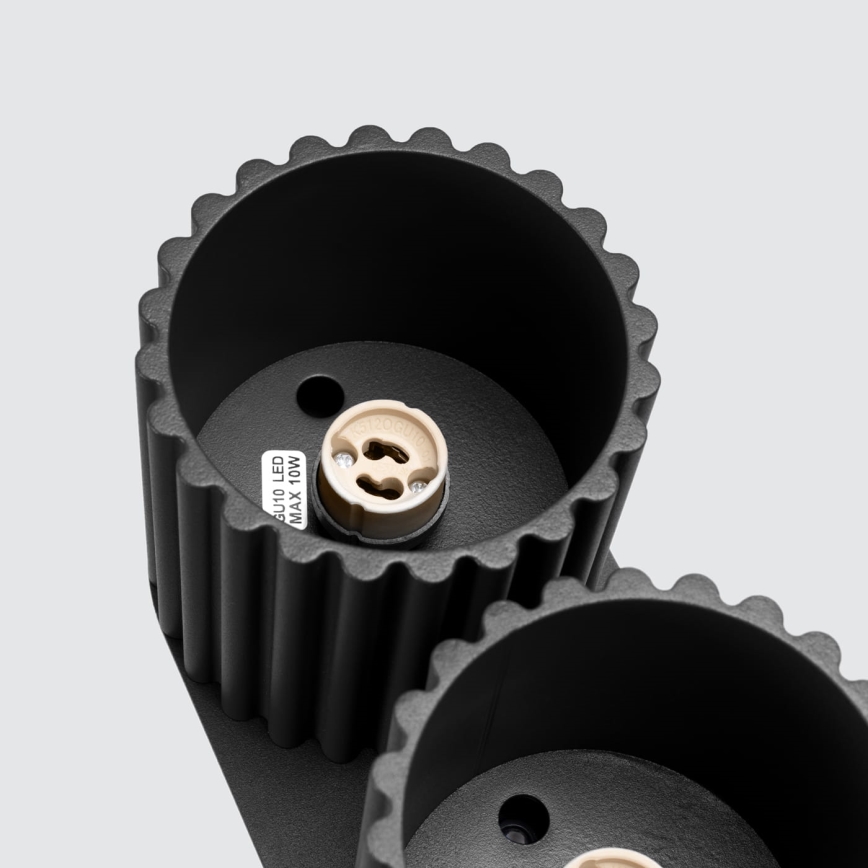 Spotlamp AURA 2xGU10/10W/230V zwart