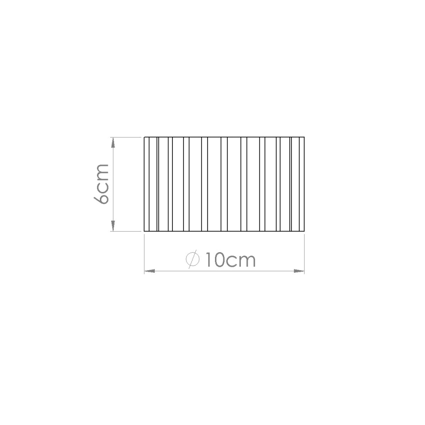 Spotlamp AURA 1xGX53/10W/230V Ø 10 cm zwart