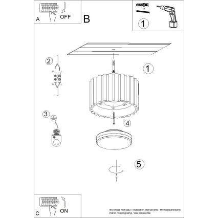 Spotlamp AURA 1xGX53/10W/230V Ø 10 cm zwart