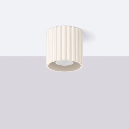 Spotlamp AURA 1xGU10/10W/230V Ø 10 cm crème
