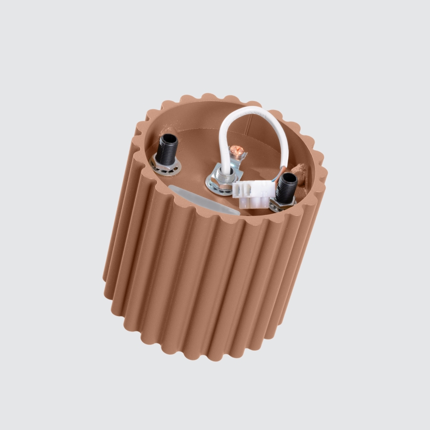 Opbouwspot AURA 1xGU10/10W/230V 10 cm bruin