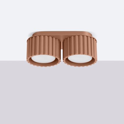 Spotlamp AURA 2xGX53/10W/230V bruin