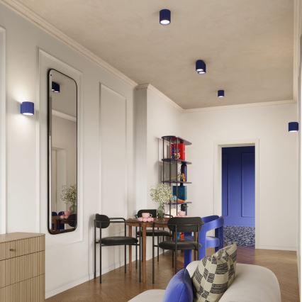 Spotlamp AURA 1xGU10/10W/230V 10 cm blauw