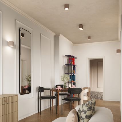 Spotlamp AURA 1xGU10/10W/230V 10 cm taupe