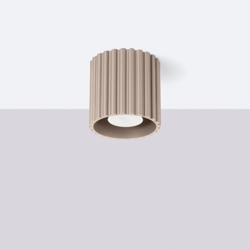 Spotlamp AURA 1xGU10/10W/230V 10 cm taupe