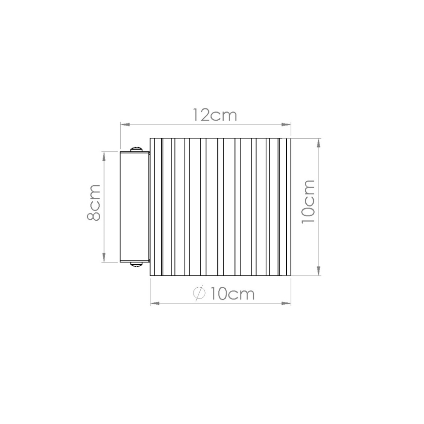Wandlamp AURA 1xG9/10W/230V taupe