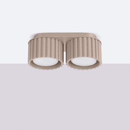 Spotlamp AURA 2xGX53/10W/230V taupe