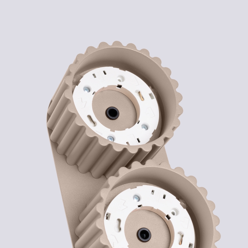 Spotlamp AURA 2xGX53/10W/230V taupe