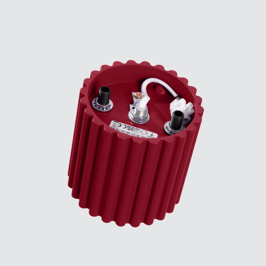 Spotarmatuur AURA 1xGU10/10W/230V 10 cm rood