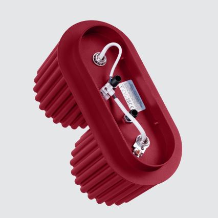 Spotlamp AURA 2xGU10/10W/230V rood