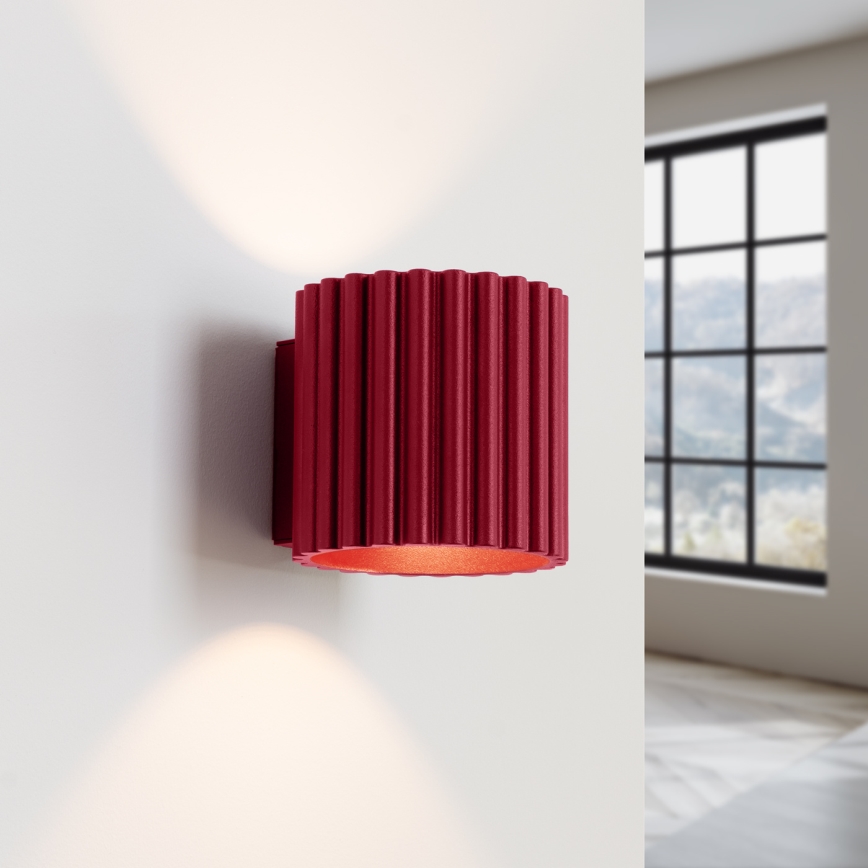 Wandlamp AURA 1xG9/10W/230V rood