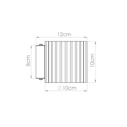 Wandlamp AURA 1xG9/10W/230V rood