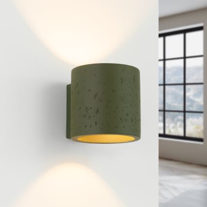 Wandspot ORBIS 1xG9/8W/230V beton/groen