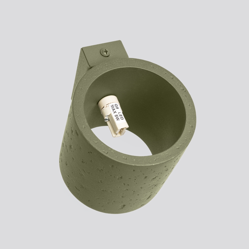 Wandspot ORBIS 1xG9/8W/230V beton/groen