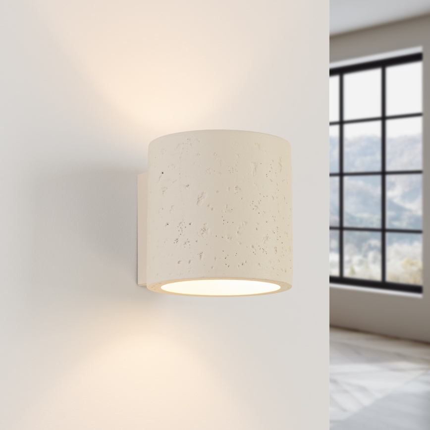 Wandspot ORBIS 1xG9/8W/230V beton/crème