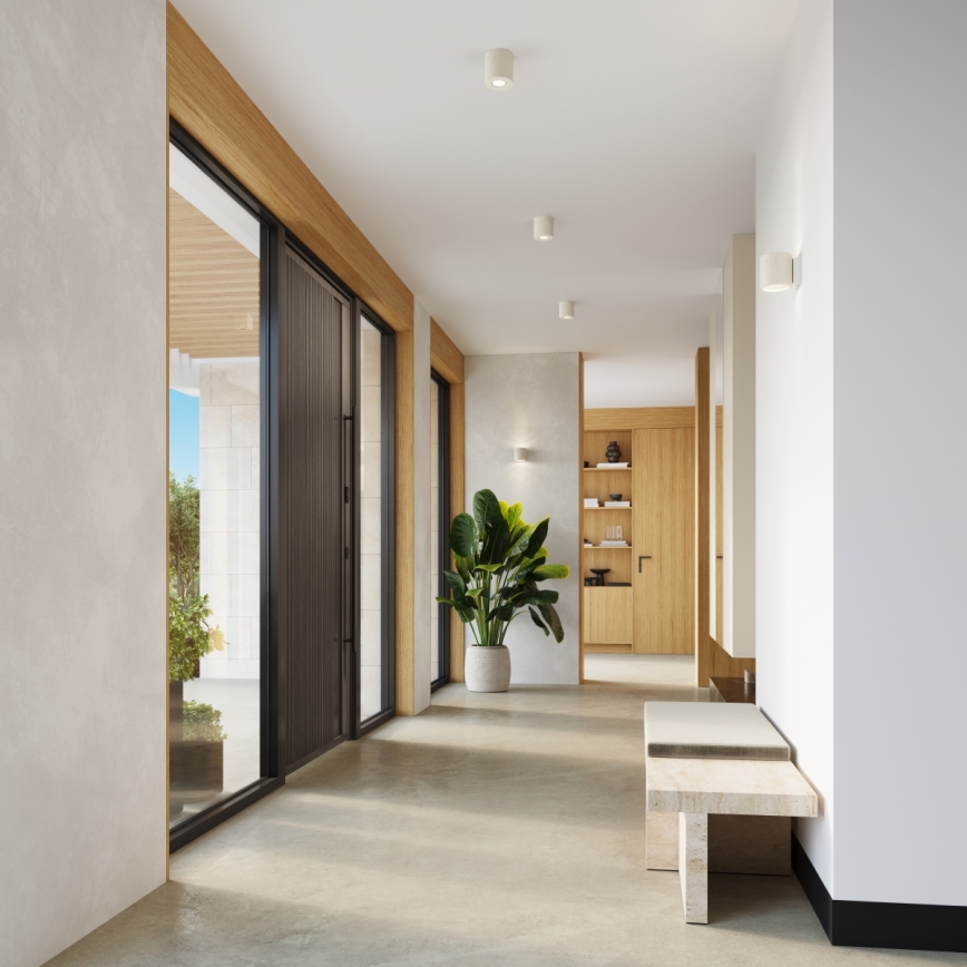 Spotlamp ORBIS 1xGU10/10W/230V beton/crème