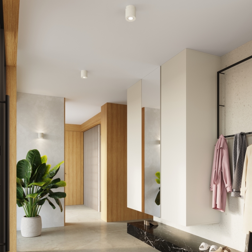 Spotlamp ORBIS 1xGU10/10W/230V beton/crème