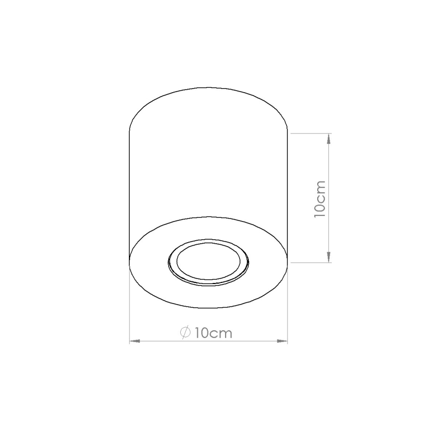 Spotlamp ORBIS 1xGU10/10W/230V beton/crème