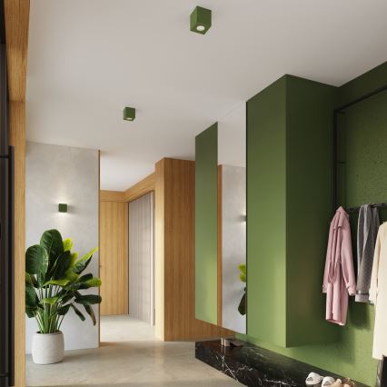 Wandspot QUAD 1xG9/8W/230V beton/groen