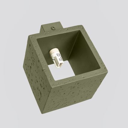 Wandspot QUAD 1xG9/8W/230V beton/groen