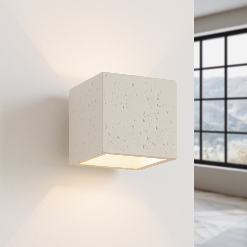 Wandspot QUAD 1xG9/8W/230V beton/crème