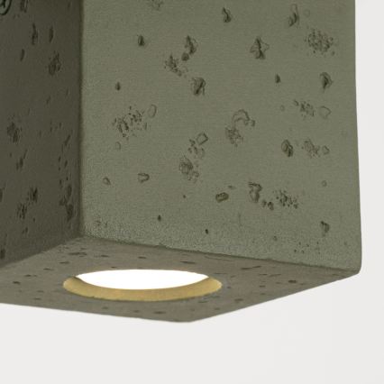 Opbouwspot QUAD 1xGU10/10W/230V beton/groen