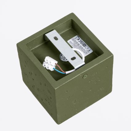 Opbouwspot QUAD 1xGU10/10W/230V beton/groen