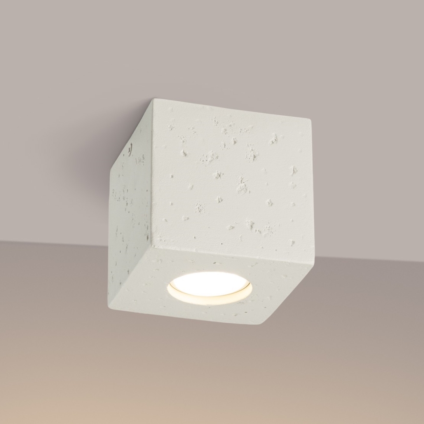 Opbouwspot QUAD 1xGU10/10W/230V beton/crème