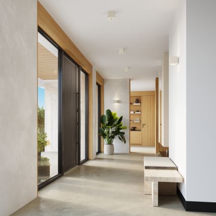 Opbouwspot QUAD 1xGU10/10W/230V beton/crème