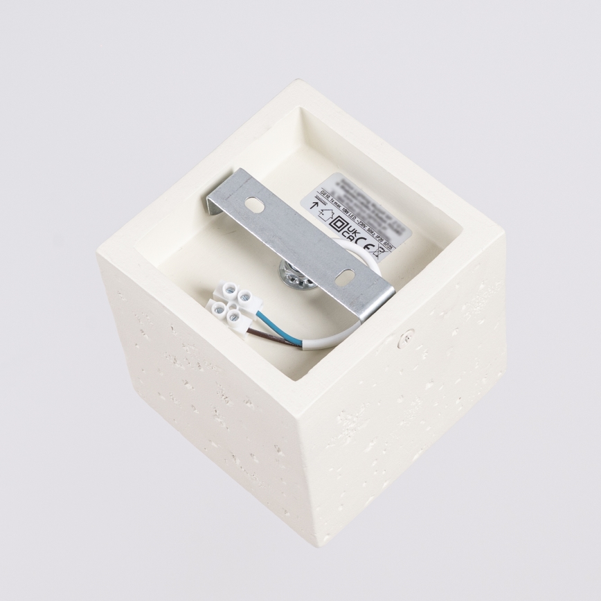 Opbouwspot QUAD 1xGU10/10W/230V beton/crème