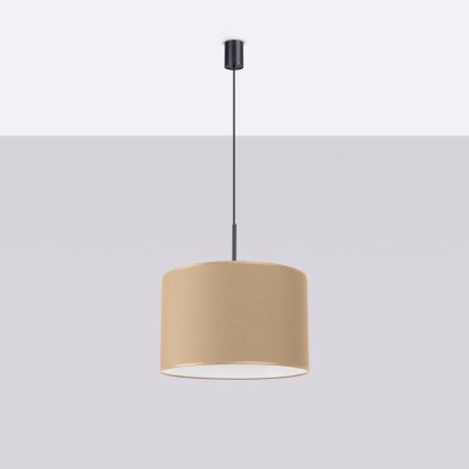Hanglamp met snoer NEVIA 1xE27/15W/230V Ø 40 cm taupe