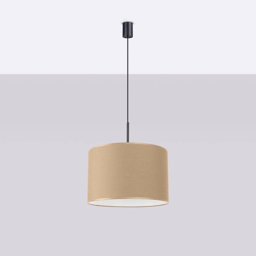 Hanglamp met snoer NEVIA 1xE27/15W/230V Ø 40 cm taupe