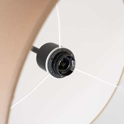 Hanglamp met snoer NEVIA 1xE27/15W/230V Ø 40 cm taupe