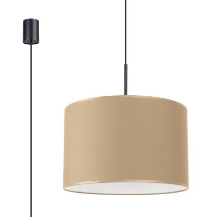Hanglamp met snoer NEVIA 1xE27/15W/230V Ø 40 cm taupe