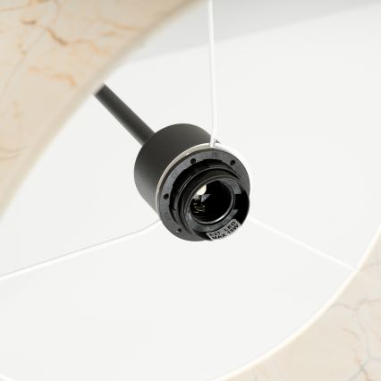 Hanglamp met kabel NEVIA 1xE27/15W/230V Ø 40 cm beige/marmerdecor