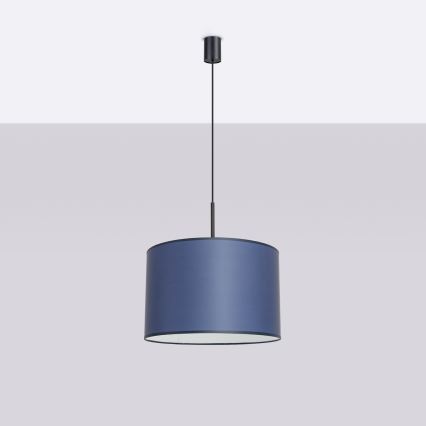 Hanglamp met snoer NEVIA 1xE27/15W/230V Ø 40 cm blauw