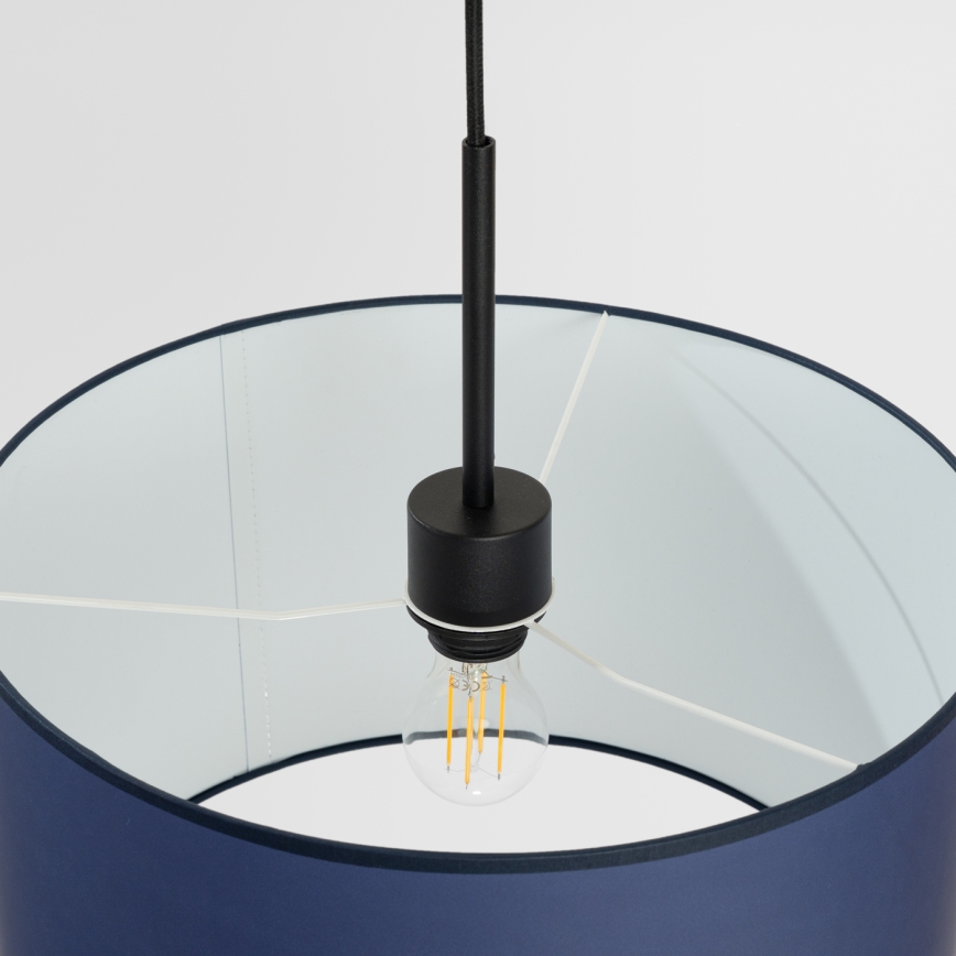 Hanglamp met snoer NEVIA 1xE27/15W/230V Ø 40 cm blauw