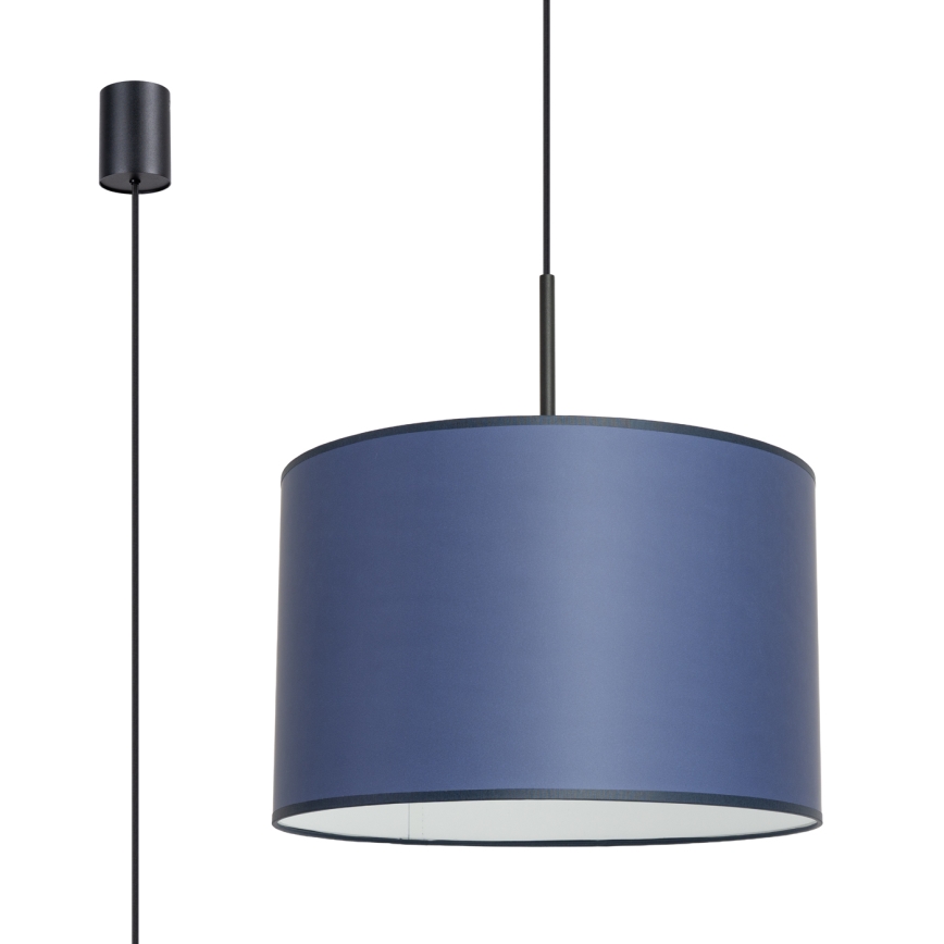 Hanglamp met snoer NEVIA 1xE27/15W/230V Ø 40 cm blauw