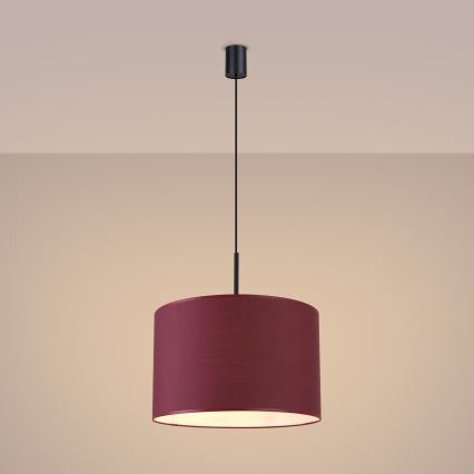 Hanglamp aan snoer NEVIA 1xE27/15W/230V Ø 40 cm rood
