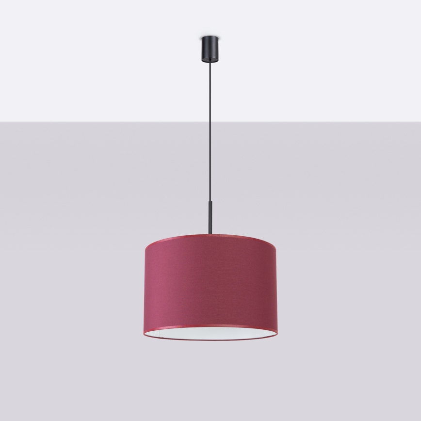 Hanglamp aan snoer NEVIA 1xE27/15W/230V Ø 40 cm rood