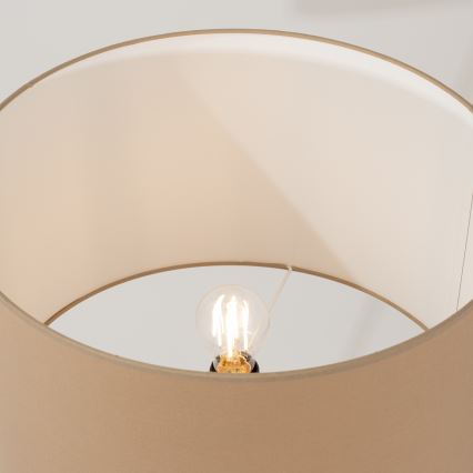 Vloerlamp NEVIA 1xE27/15W/230V taupe