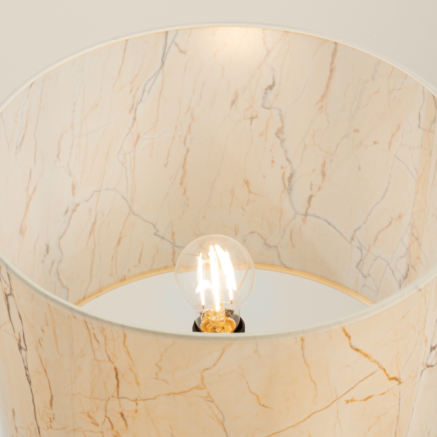 Vloerlamp NEVIA 1xE27/15W/230V beige/marmerdecor