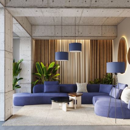 Vloerlamp NEVIA 1xE27/15W/230V blauw