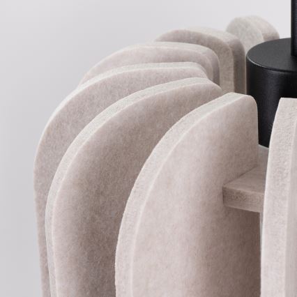 Hanglamp met snoer MULA 1xE27/15W/230V Ø 27 cm crème