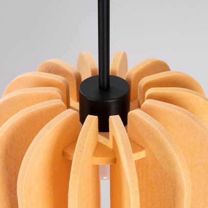 Hanglamp aan snoer MULA 1xE27/15W/230V Ø 27 cm geel