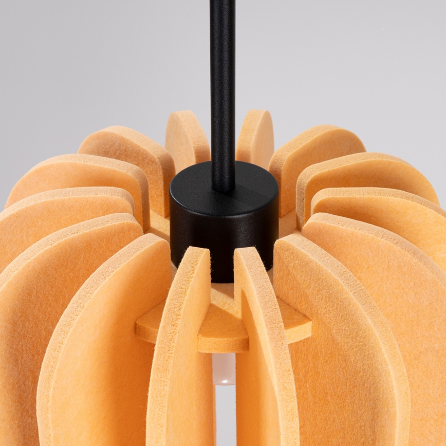 Hanglamp aan snoer MULA 1xE27/15W/230V Ø 27 cm geel