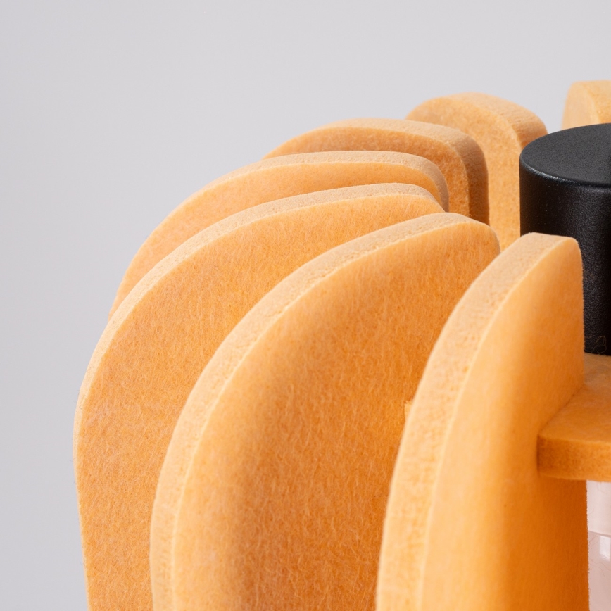 Hanglamp aan snoer MULA 1xE27/15W/230V Ø 27 cm geel